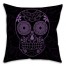 Halloween Candy Skull Throw Pillow