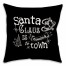 Christmas Chalk Typography Throw Pillow