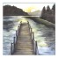 Lakeside View 36x36 Canvas Wall Art