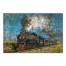 Painted Train 48x32 Canvas Wall Art