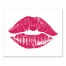 Pink Lips 20x16 Canvas Wall Art
