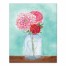 Watercolor Vase And Flowers 16x20 Canvas Wall Art