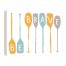 Be Brave Canoe Paddles 20x16 Canvas Wall Art