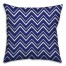Chevron Drawn 16x16 Custom Throw Pillow Back