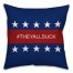 They All Suck Banner Spun Polyester Throw Pillow - Front