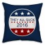 They All Suck Button Spun Polyester Throw Pillow - Front