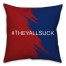 They All Suck Splatter Spun Polyester Throw Pillow - Front