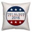 Neutral They All Suck Button Spun Polyester Throw Pillow - Front