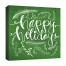 Green Happy Holidays 16x16 Canvas Wall Art 