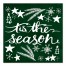 Forest Green Tis The Season 16x16 Canvas Wall Art