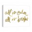 All Is Calm Gold 20x16 Canvas Wall Art