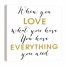 When You Love Gold Script Canvas Wall Art