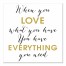 When You Love Gold Script Canvas Wall Art
