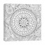 Zen Mandala 16x16 Coloring Canvas Wall Art
