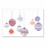 Hanging Watercolor Ornaments 36x24 Canvas Wall Art