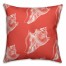 Coastal Coral Shells 18x18 Faux Suede Throw Pillow