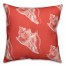 Coastal Coral Shells 18x18 Faux Suede Throw Pillow