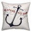 Refuse To Sink Nautical 18x18 Faux Suede Throw Pillow
