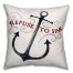 Refuse To Sink Nautical 18x18 Faux Suede Throw Pillow