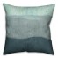 Blue Ombre Coastal Stripes 18x18 Faux Suede Pillow