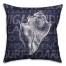 Coastal Beach Words 18x18 Faux Suede Throw Pillow