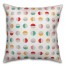 Colorful Contemporary Circles 18x18 Faux Suede Throw Pillow