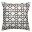 Gray Morrocan Pattern 18x18 Faux Suede Throw Pillow