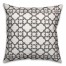 Gray Morrocan Pattern 18x18 Faux Suede Throw Pillow
