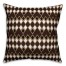 Brown Tribal 18x18 Faux Suede Throw Pillow