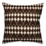 Brown Tribal 18x18 Faux Suede Throw Pillow