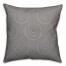 Gray Tribal 18x18 Faux Suede Throw Pillow