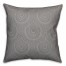 Gray Tribal 18x18 Faux Suede Throw Pillow