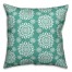Mint Mandala 18x18 Faux Suede Throw Pillow
