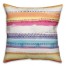 Watercolor Tribal Stripes 18x18 Faux Suede Throw Pillow Front