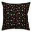 Floral Garden 18x18 Faux Suede Throw Pillow Back