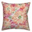 Vivid Daisy Bouquet 18x18 Faux Suede Throw Pillow Front