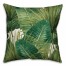 Tropical View 18x18 Faux Suede Throw Pillow Back