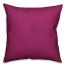 Magenta Aster Floral 18x18 Faux Suede Throw Pillow Back