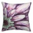 Purple Daisy 18x18 Faux Suede Throw Pillow Back