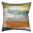 Color Collision 18x18 Abstract Faux Suede Throw Pillow