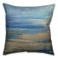 Coastal Tones 18x18 Abstract Faux Suede Throw Pillow