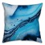 Galaxy Blue 18x18 Abstract Faux Suede Throw Pillow