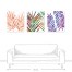 Colored Palms Canvas Set