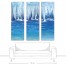 Blue Boatscape 12x36 Canvas Triptych Set 