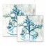 Watercolor Blue Coral I Canvas