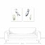 Watercolor Herons Canvas Set