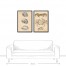 Sea Creature Diagrams Black Framed Canvas Set