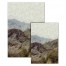 Abstract Green Mountain Landscape Canvas 
