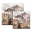 Painted Abstract Mountains Canvas