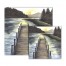 Painterly Dock Sunrise Canvas
